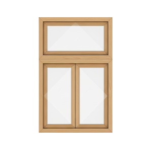 Cửa sổ mở xoay 2 cánh - Trên có cửa sổ đẩy [TP.002WD]